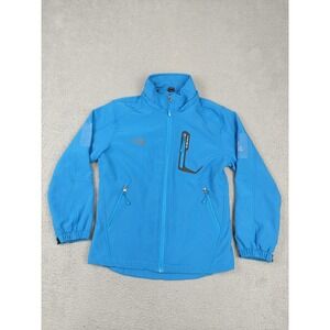 The North Face Summit Series Jacket Womens XL Blue Softshell Full Zip Lined